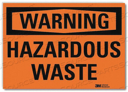 OEM#: U6-1111-RD_7X5ПРЕДУПРЕЖДАЮЩИЙ ЗНАК ОПАСНЫЕ ОТХОДЫ 5 ДЮЙМОВ H от Lyle Signs Inc.