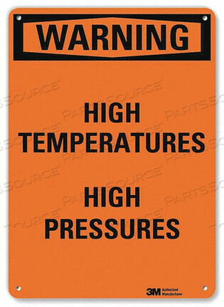 OEM#: U6-1118-RA_10X14ПРЕДУПРЕЖДАЮЩИЙ ЗНАК ВЫСОКАЯ ТЕМПЕРАТУРА 14 ДЮЙМОВ H от Lyle Signs Inc.