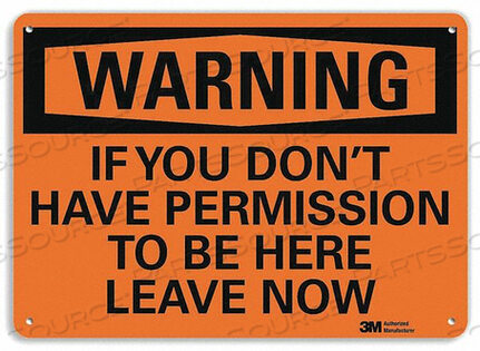 OEM#: U6-1127-NA_14X10ПРЕДУПРЕЖДАЮЩИЙ ЗНАК 14 Ш 10 В 0,040 ТОЛЩИНА от Lyle Signs Inc.