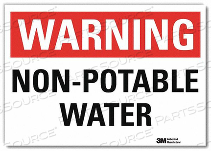 OEM#: U6-1182-RD_10X7ПРЕДУПРЕЖДАЮЩИЙ ЗНАК «НЕПИТЬЕВАЯ ВОДА» 10 ДЮЙМОВ W от Lyle Signs Inc.
