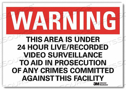 OEM#: U6-1236-RD_10X7ЗНАК БЕЗОПАСНОСТИ ЧЕРНО-БЕЛЫЙ ТЕКСТ 7 ДЮЙМОВ H от Lyle Signs Inc.