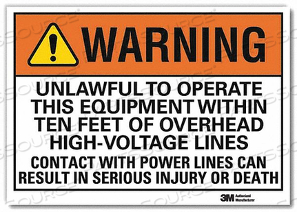 OEM#: U6-1261-RD_10X7 ПРЕДУПРЕЖДАЮЩИЙ ЗНАК ЧЕРНО-ОРАНЖЕВЫЙ/БЕЛЫЙ 10INW от Lyle Signs Inc.