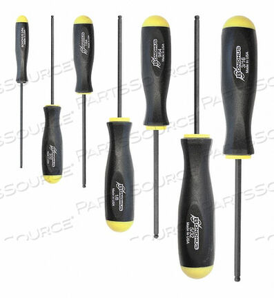 OEM#: 10645КОМПЛЕКТ 7 ОТВЕРТОК С ШАРИКОВОЙ ОТВЕРТКОЙ 5/64-3/16 от Bondhus