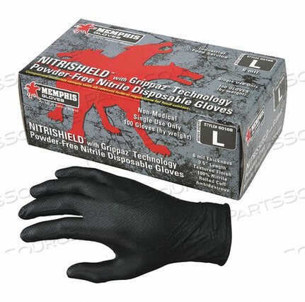 OEM#: 6016BLОДНОРАЗОВЫЕ ПЕРЧАТКИ НИТРИЛОВЫЕ L PK100 от MCR Safety