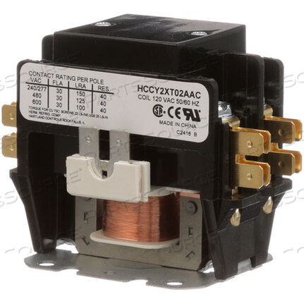 Заменяет General Electric Company XNC6X115CONTACTOR 2P 30/40A 120V