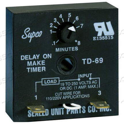 Заменяет AllPoints Foodservice 441559ЗАДЕРЖКА ПО ВРЕМЕНИ