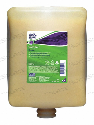 OEM#: SOL4LTRОЧИСТИТЕЛЬ РУК ОРАНЖЕВЫЙ 4 Л КАРТРИДЖ PK4 от Deb