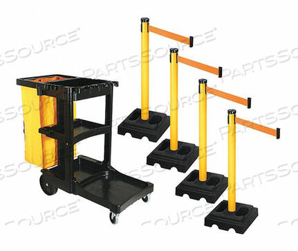 OEM#: PSBK302PYW-ORBARRIER SYSTEMS POST ЖЕЛТЫЙ 10-ФУТОВЫЙ ЛЕНТА от VISIONTRON Corp.