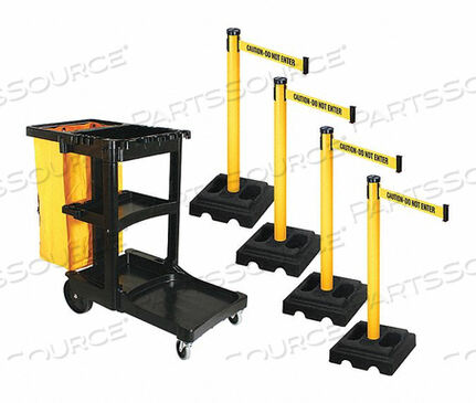 OEM#: PSBK302PYW-CAUBARRIER SYSTEMS POST ЖЕЛТЫЙ 10-ФУТОВЫЙ РЕМЕНЬ от VISIONTRON Corp.