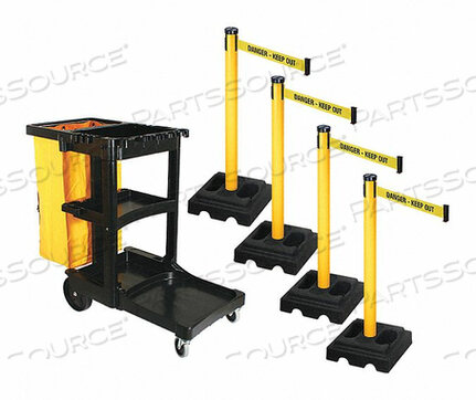 OEM#: PSBK302PYW-DKOBARRIER SYSTEMS POST ЖЕЛТЫЙ 10-ФУТОВЫЙ ЛЕНТА от VISIONTRON Corp.