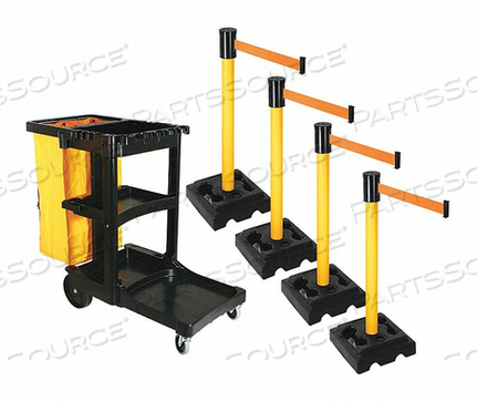 BARRIER SYSTEMS POST ЖЕЛТЫЙ 15-ФУТОВЫЙ ЛЕНТА