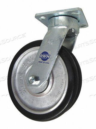 OEM#: 65-SWE-0820-S-9.5 OAH-CRN75DKINGPINLESS PLATE CASTER SWIVEL 2000 LB. от RWM