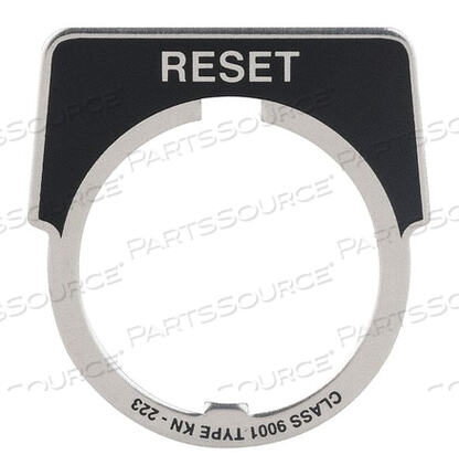 OEM#: 9001KN223LEGEND PLATE RESET SILVER/BLACK от APC / American Power Conversion