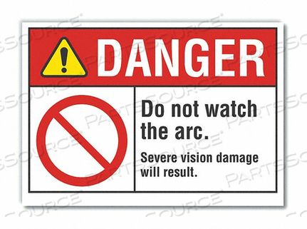 ЗНАК ОПАСНОСТИ 10 Ш X 7 В 0,001 ТОЛЩИНА