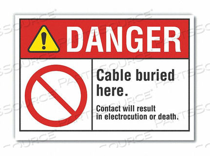 ЗНАК ОПАСНОСТИ 14 Ш X 10 В 0,001 ТОЛЩИНА