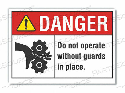 OEM#: LCU4-0167-ED_10X7ЗНАК ОПАСНОСТИ 10 Ш 7 В 0,004 ТОЛЩИНА от Lyle Signs Inc.