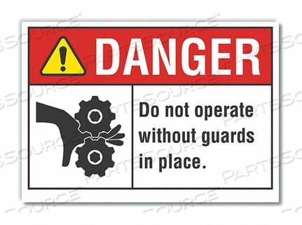 OEM#: LCU4-0167-ED_14X10ЗНАК ОПАСНОСТИ 14 Ш 10 В 0,004 ТОЛЩИНА от Lyle Signs Inc.