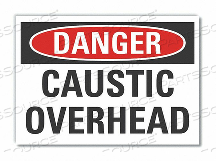 ЗНАК ОПАСНОСТИ 5 Ш X 3-1/2 В ТОЛЩИНА 0,001