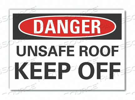 ЗНАК ОПАСНОСТИ 14 Ш X 10 В 0,001 ТОЛЩИНА