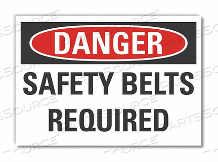 OEM#: LCU4-0451-ND_14X10ЗНАК ОПАСНОСТИ 14 Ш X 10 В ТОЛЩИНА 0,001 от Lyle Signs Inc.