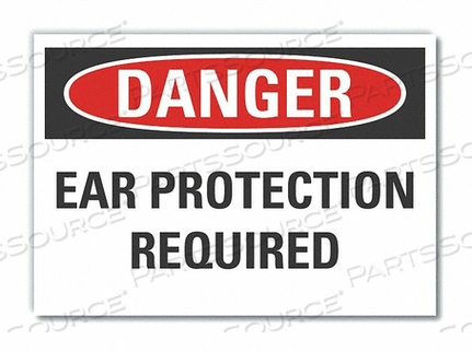 OEM#: LCU4-0467-ND_5X3.5НАКЛЕЙКА ОПАСНОСТЬ ЗАЩИТА СЛУХОВ 5 X3-1/2 от Lyle Signs Inc.