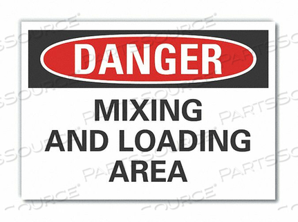 НАКЛЕЙКА ОПАСНОСТЬ СМЕШИВАНИЕ/ЗАГРУЗКА 7 X5