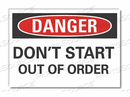 OEM#: LCU4-0470-ND_7X5ЗНАК ОПАСНОСТИ 7 Ш X 5 В ТОЛЩИНА 0,001 от Lyle Signs Inc.