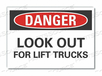 OEM#: LCU4-0476-ND_14X10ЗНАК ОПАСНОСТИ 14 Ш X 10 В ТОЛЩИНА 0,001 от Lyle Signs Inc.