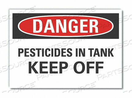 OEM#: LCU4-0481-RD_7X5ЗНАК ОПАСНОСТИ 7 Ш X 5 В ТОЛЩИНА 0,001 от Lyle Signs Inc.