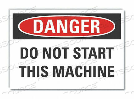 OEM#: LCU4-0487-RD_14X10ЗНАК ОПАСНОСТИ 14 Ш X 10 В ТОЛЩИНА 0,001 от Lyle Signs Inc.