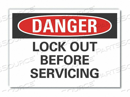 OEM#: LCU4-0489-RD_10X7ЗНАК ОПАСНОСТИ 10 Ш X 7 В ТОЛЩИНА 0,001 от Lyle Signs Inc.