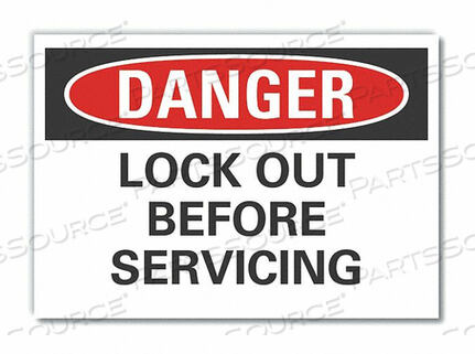 OEM#: LCU4-0489-ED_10X7ЗНАК ОПАСНОСТИ 10 Ш 7 В 0,004 ТОЛЩИНА от Lyle Signs Inc.