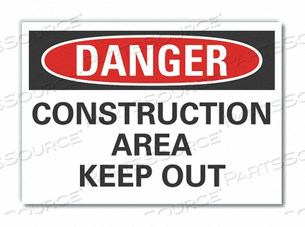 OEM#: LCU4-0491-ED_10X7ЗНАК ОПАСНОСТИ 10 Ш 7 В 0,004 ТОЛЩИНА от Lyle Signs Inc.