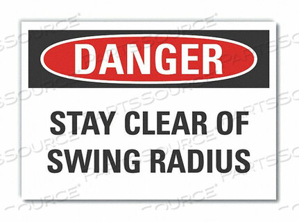 OEM#: LCU4-0493-RD_10X7ЗНАК ОПАСНОСТИ 10 Ш X 7 В ТОЛЩИНА 0,001 от Lyle Signs Inc.