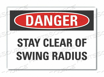 OEM#: LCU4-0493-RD_7X5ЗНАК ОПАСНОСТИ 7 Ш X 5 В ТОЛЩИНА 0,001 от Lyle Signs Inc.