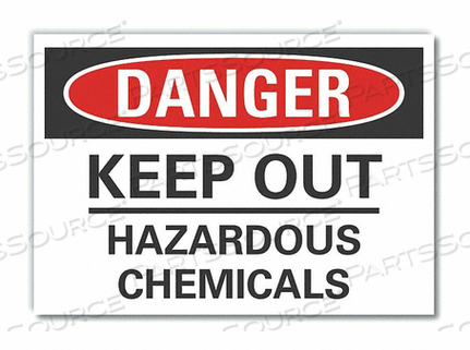 ЗНАК ОПАСНОСТИ 10 Ш X 7 В 0,001 ТОЛЩИНА