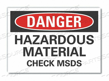 OEM#: LCU4-0503-ND_7X5ЗНАК ОПАСНОСТИ 7 Ш X 5 В ТОЛЩИНА 0,001 от Lyle Signs Inc.