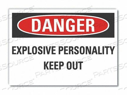 ЗНАК ОПАСНОСТИ 10 Ш X 7 В 0,001 ТОЛЩИНА