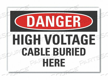 OEM#: LCU4-0509-ND_5X3.5ЗНАК ОПАСНОСТИ 5 Ш X 3-1/2 В ТОЛЩИНА 0,001 от Lyle Signs Inc.
