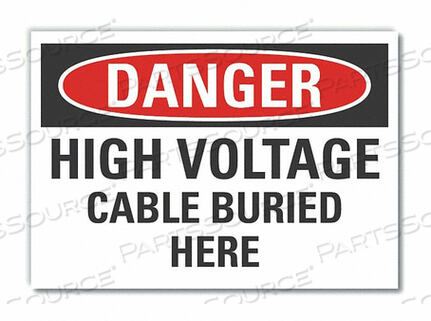 OEM#: LCU4-0509-ED_14X10ЗНАК ОПАСНОСТИ 14 Ш 10 В 0,004 ТОЛЩИНА от Lyle Signs Inc.