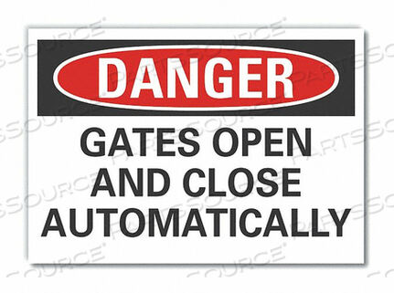 OEM#: LCU4-0535-ED_14X10DANGER SIGN 14 W 10 H 0.004 THICKNESS by Lyle Signs Inc.