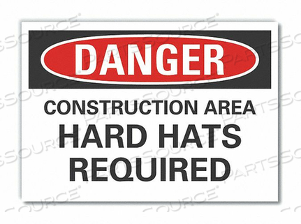 OEM#: LCU4-0548-ED_14X10ЗНАК ОПАСНОСТИ 14 Ш 10 В 0,004 ТОЛЩИНА от Lyle Signs Inc.