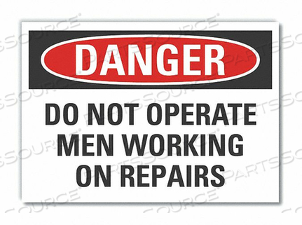 OEM#: LCU4-0556-RD_7X5ЗНАК ОПАСНОСТИ 7 Ш X 5 В ТОЛЩИНА 0,001 от Lyle Signs Inc.