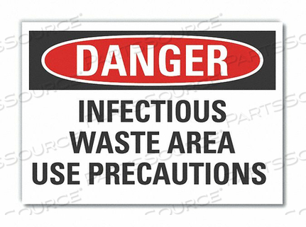 ЗНАК ОПАСНОСТИ 14 Ш X 10 В 0,001 ТОЛЩИНА