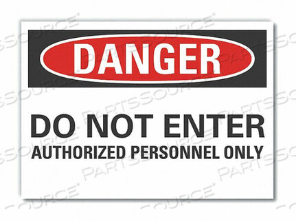 OEM#: LCU4-0560-RD_5X3.5ЗНАК ОПАСНОСТИ 5 Ш X 3-1/2 В ТОЛЩИНА 0,001 от Lyle Signs Inc.