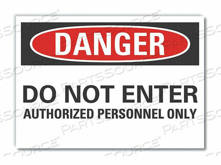 OEM#: LCU4-0560-ED_14X10ЗНАК ОПАСНОСТИ 14 Ш 10 В 0,004 ТОЛЩИНА от Lyle Signs Inc.