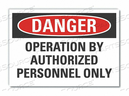 OEM#: LCU4-0566-RD_14X10ЗНАК ОПАСНОСТИ 14 Ш X 10 В ТОЛЩИНА 0,001 от Lyle Signs Inc.