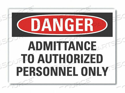 OEM#: LCU4-0573-ND_14X10ЗНАК ОПАСНОСТИ 14 Ш X 10 В ТОЛЩИНА 0,001 от Lyle Signs Inc.