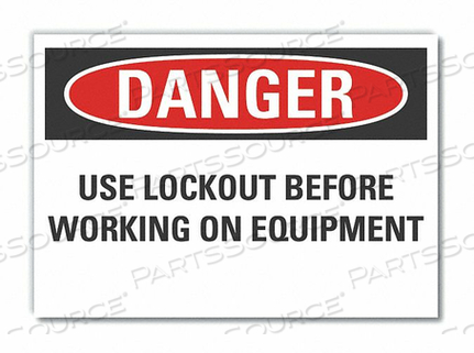 OEM#: LCU4-0580-RD_14X10ЗНАК ОПАСНОСТИ 14 Ш X 10 В ТОЛЩИНА 0,001 от Lyle Signs Inc.