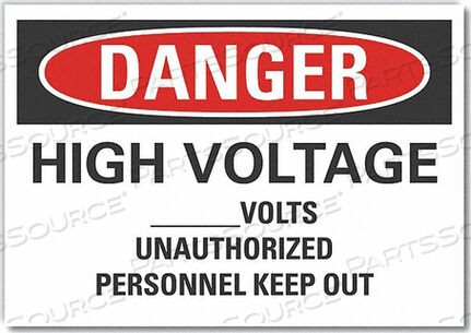 OEM#: LCU4-0645-ND_10X7ЗНАК ОПАСНОСТИ 10 Ш X 7 В ТОЛЩИНА 0,001 от Lyle Signs Inc.